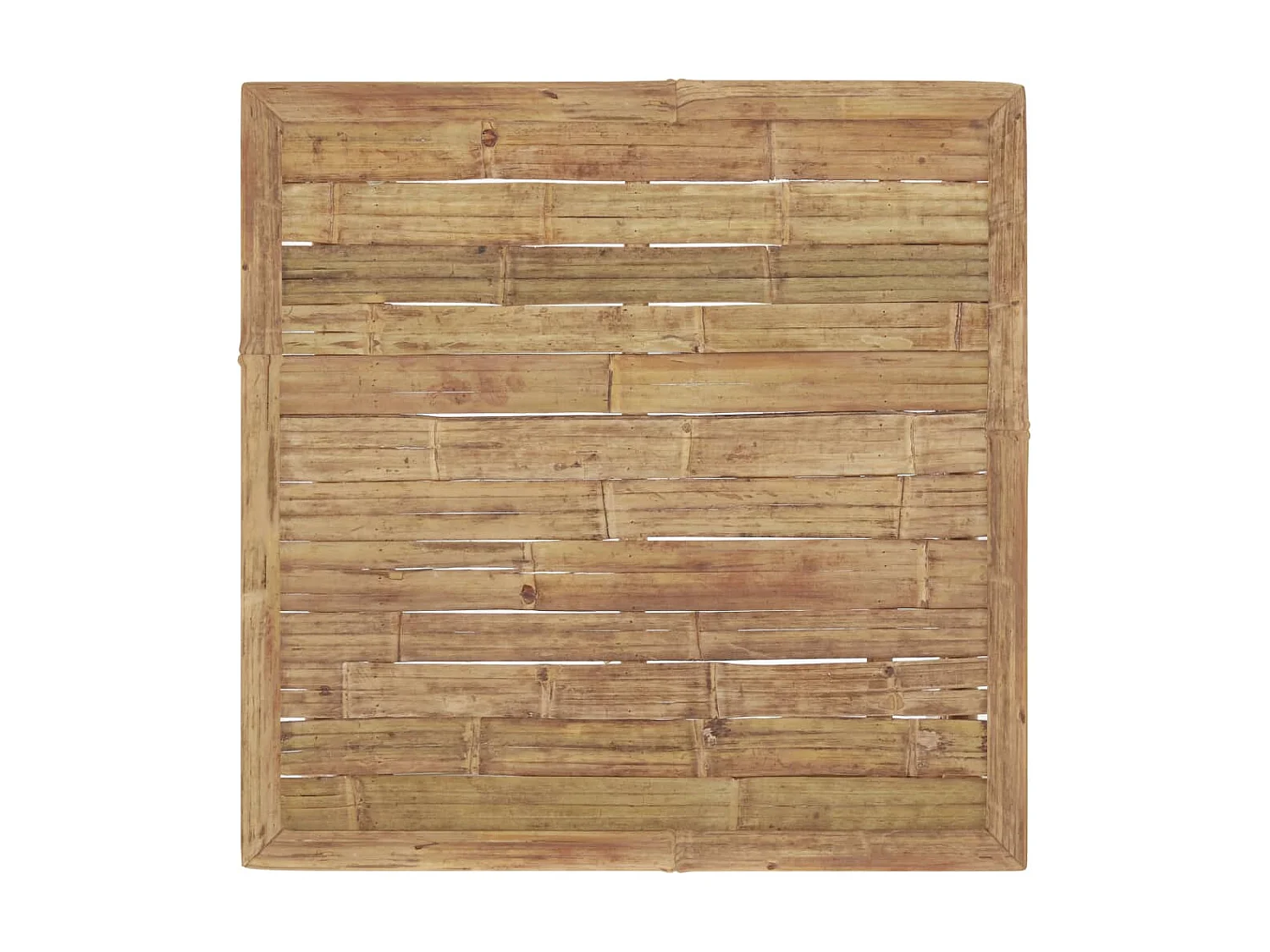 Salon de jardin 12 pcs avec coussins blanc crème Bambou 2