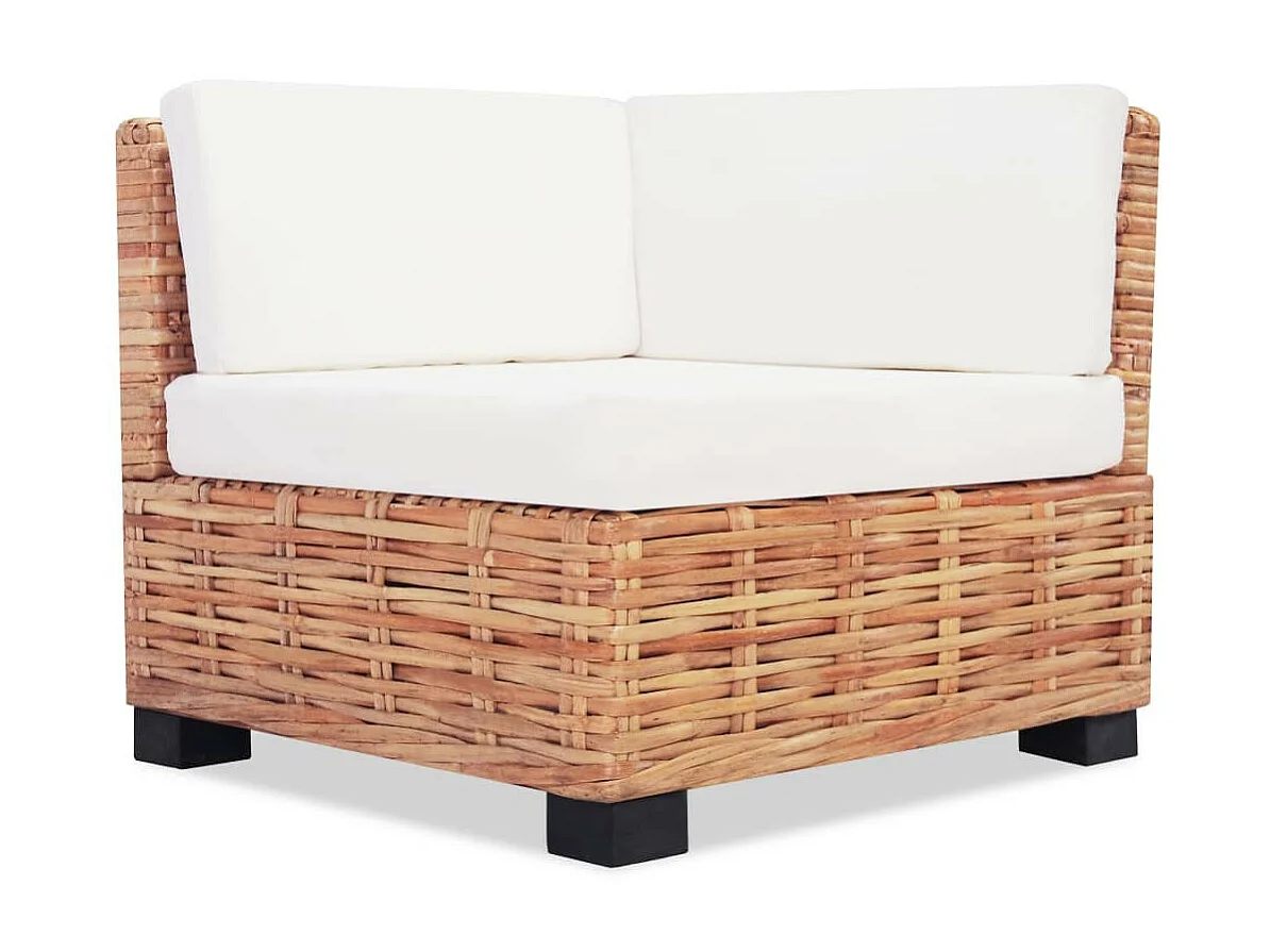 Jeu de canapés 16 pcs Rotin naturel