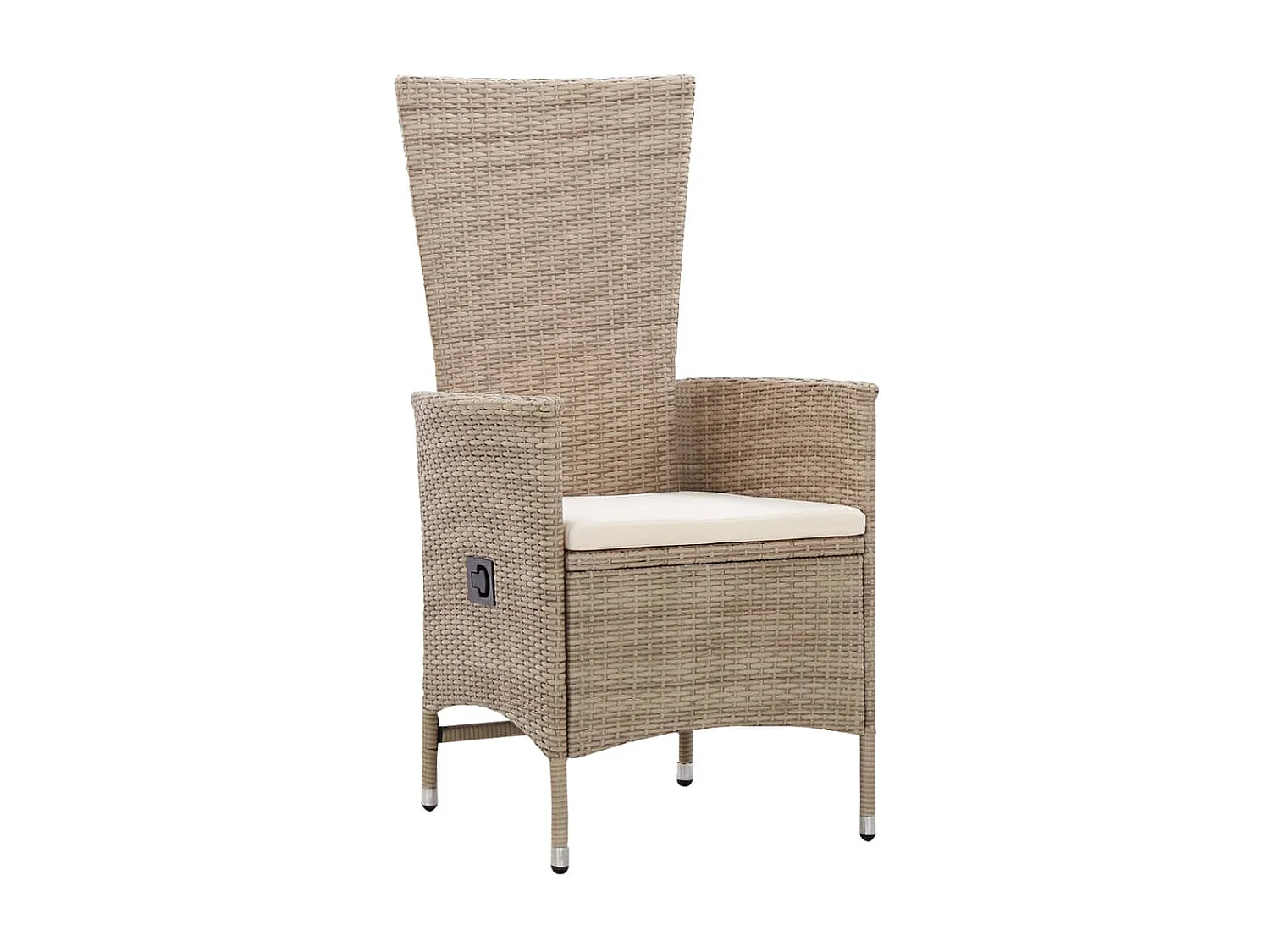 Ensemble de salle à manger de jardin avec coussins 5 pcs Beige 2