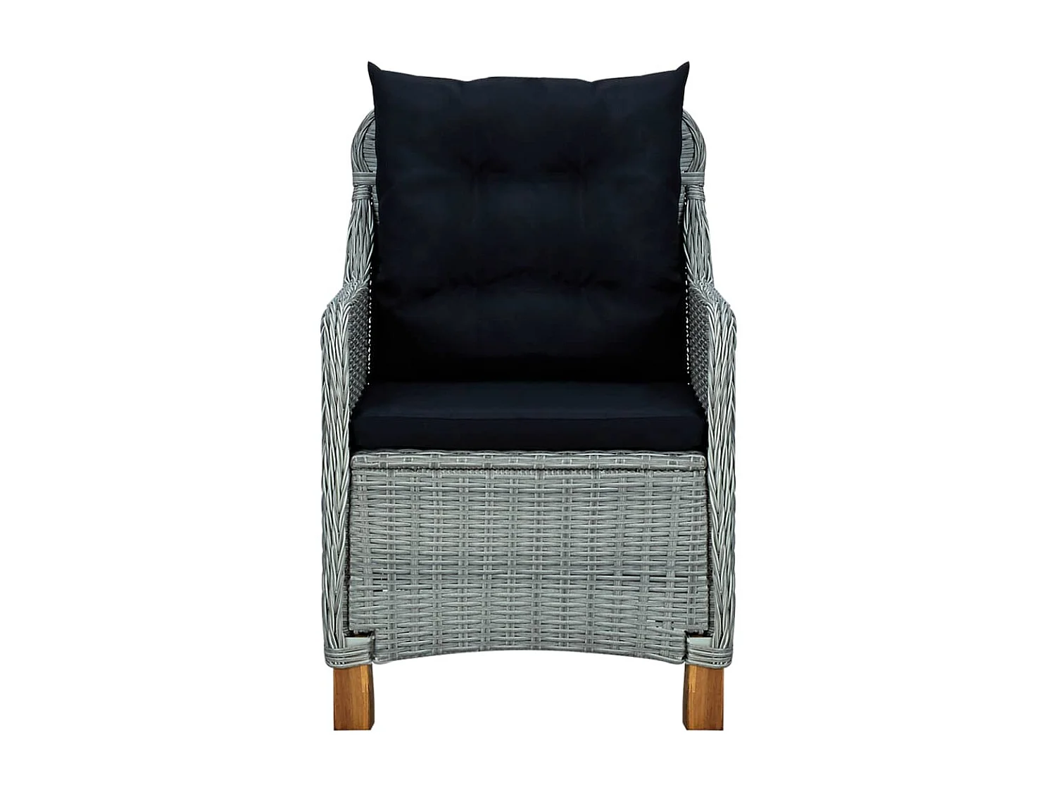 Ensemble de salle à manger de jardin 3 pcs Gris clair 9