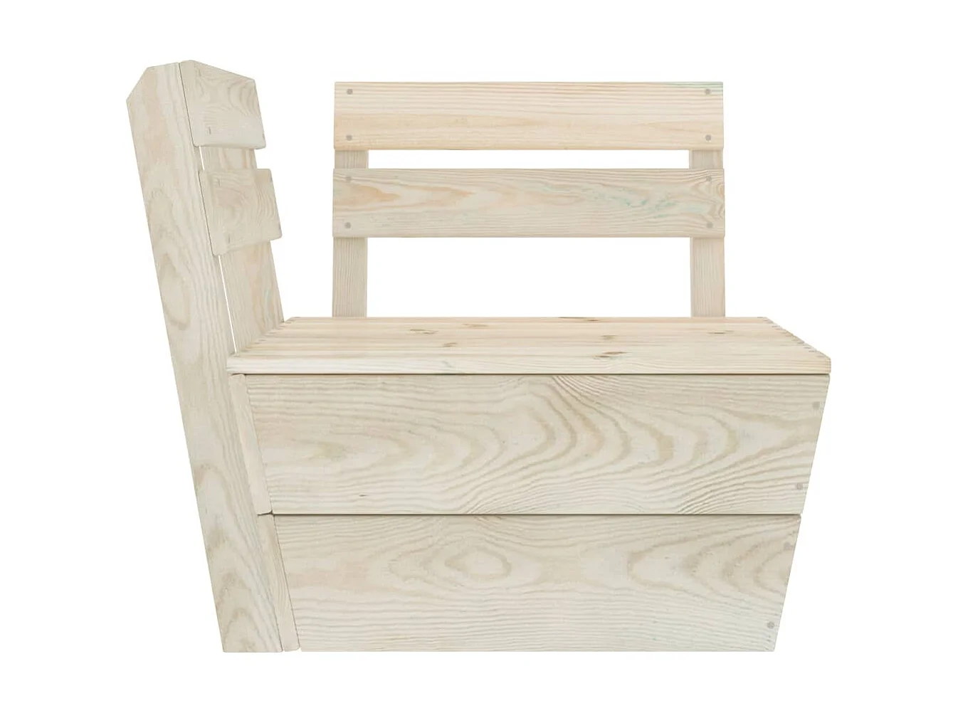 Salon de jardin palette 9 pcs Bois d'épicéa imprégné 3