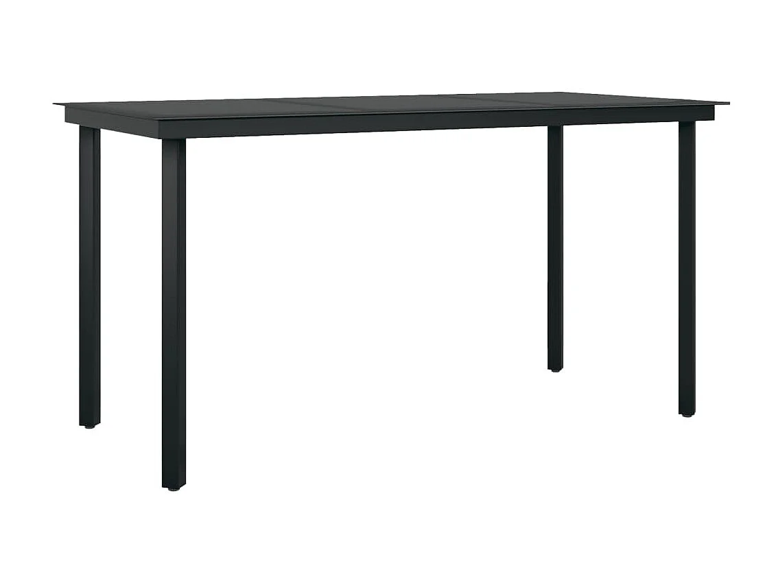 Ensemble de salle à manger de jardin 7 pcs Gris foncé 2