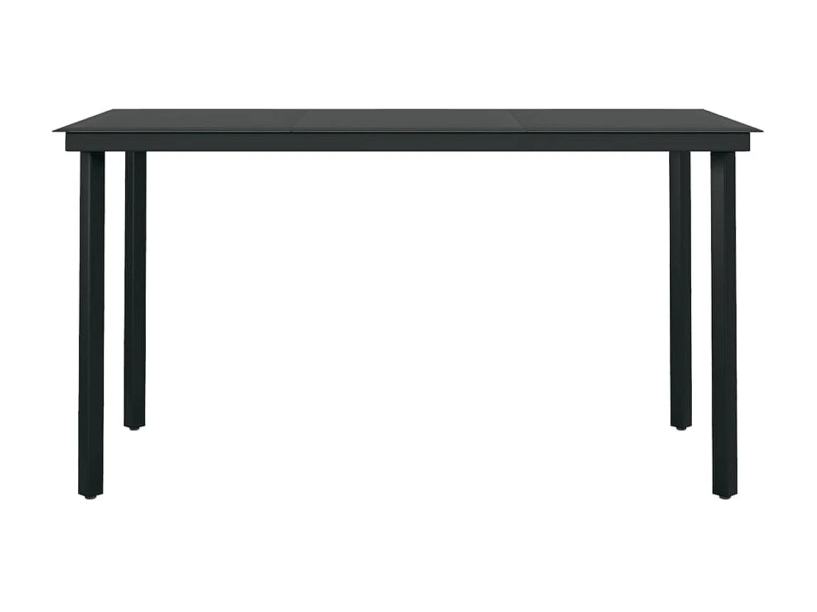 Ensemble de salle à manger de jardin 7 pcs Gris foncé 2