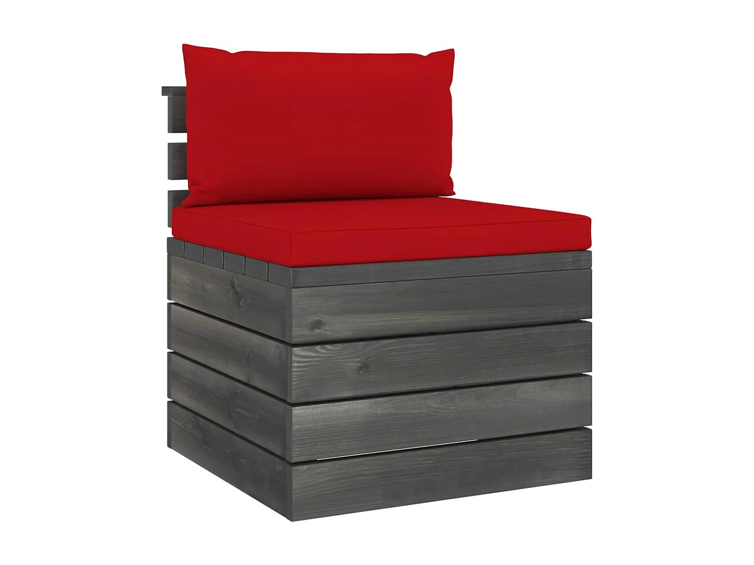 Salon palette de jardin 2 pcs avec coussins Bois de pin massif 16