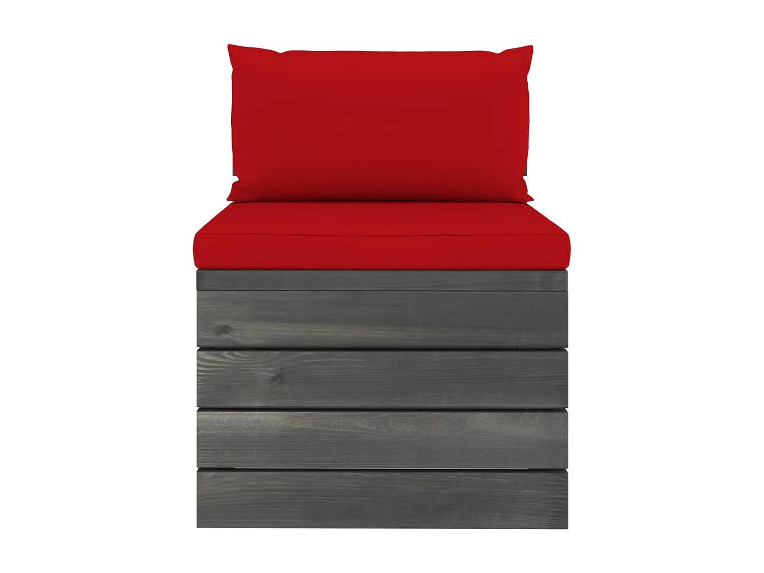 Salon palette de jardin 2 pcs avec coussins Bois de pin massif 16