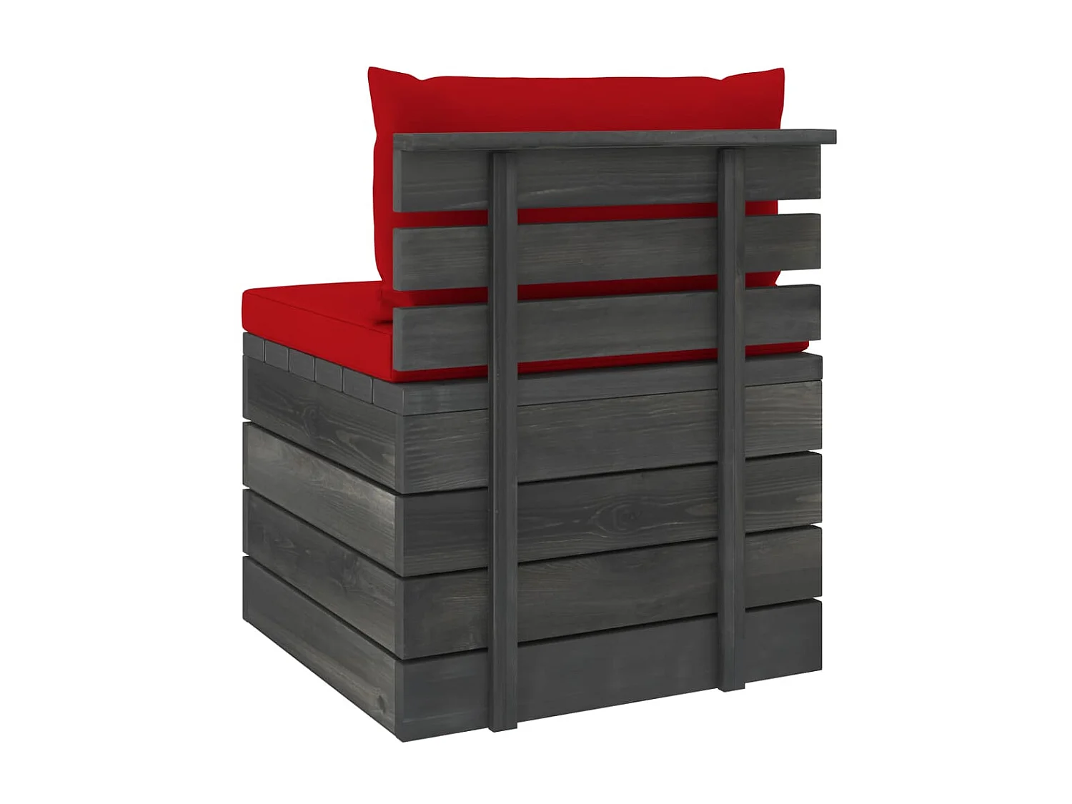 Salon palette de jardin 2 pcs avec coussins Bois de pin massif 16