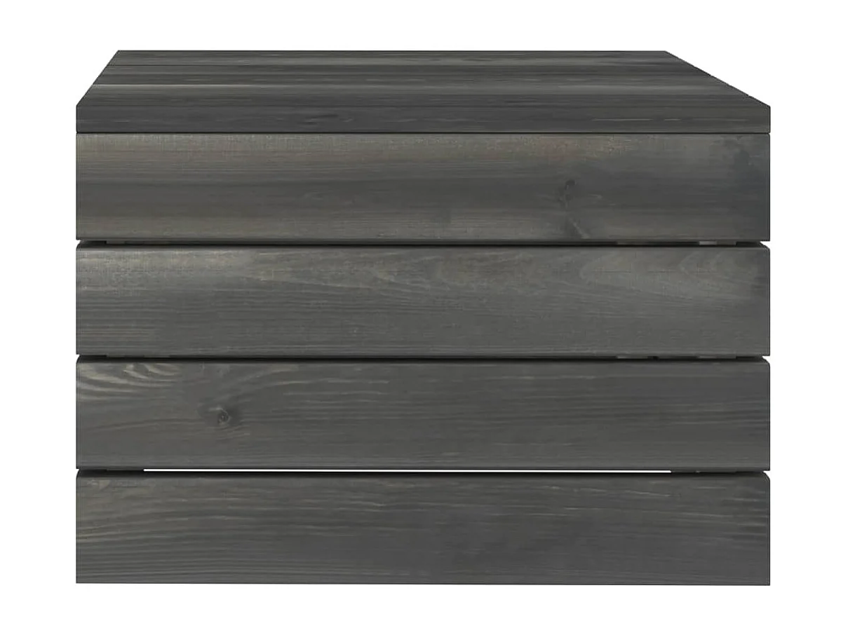 Salon palette de jardin 2 pcs avec coussins Bois de pin massif 16