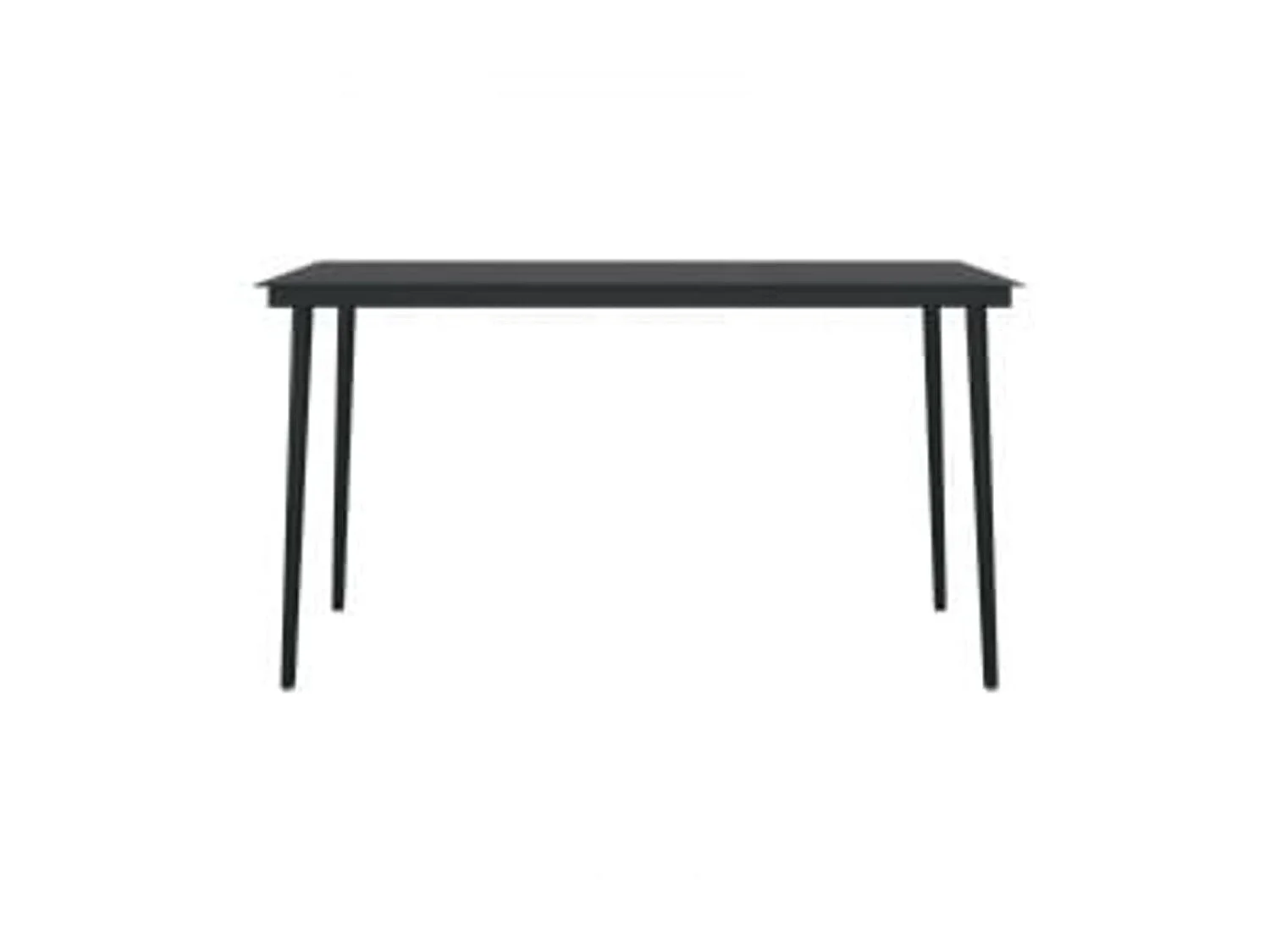 Ensemble de salle à manger de jardin avec coussins 5 pcs Noir 9