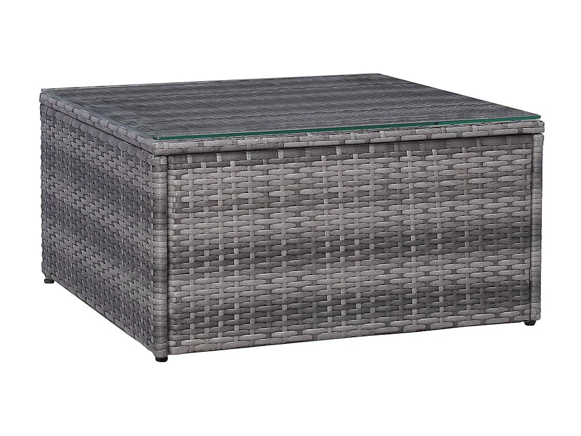 Meuble de jardin 7 pcs et coussins et oreillers Résine tressée