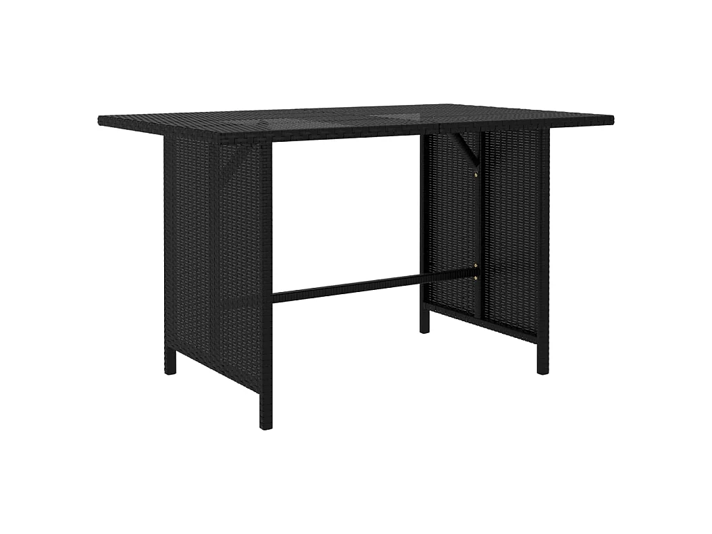 Salon de jardin 10 pcs avec coussins Résine tressée Noir 35