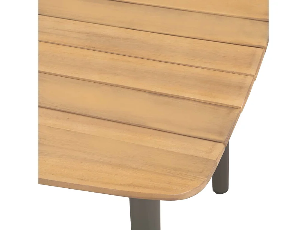 Ensemble de salle à manger de jardin 3 pcs Résine tressée Gris