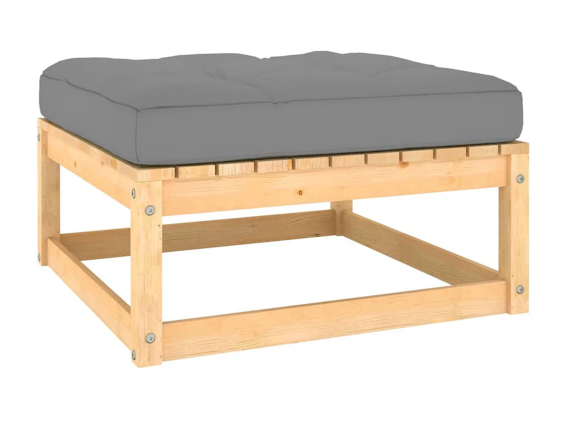 Salon de jardin 9 pcs avec coussins Bois de pin massif 22