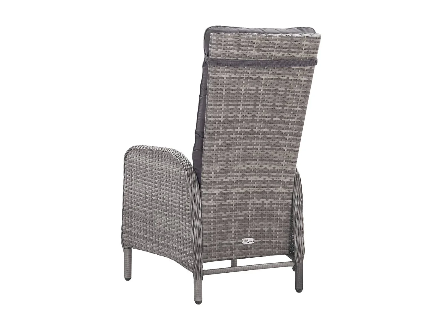 Ensemble à dîner de jardin 3 pcs Résine tressée et verre Gris