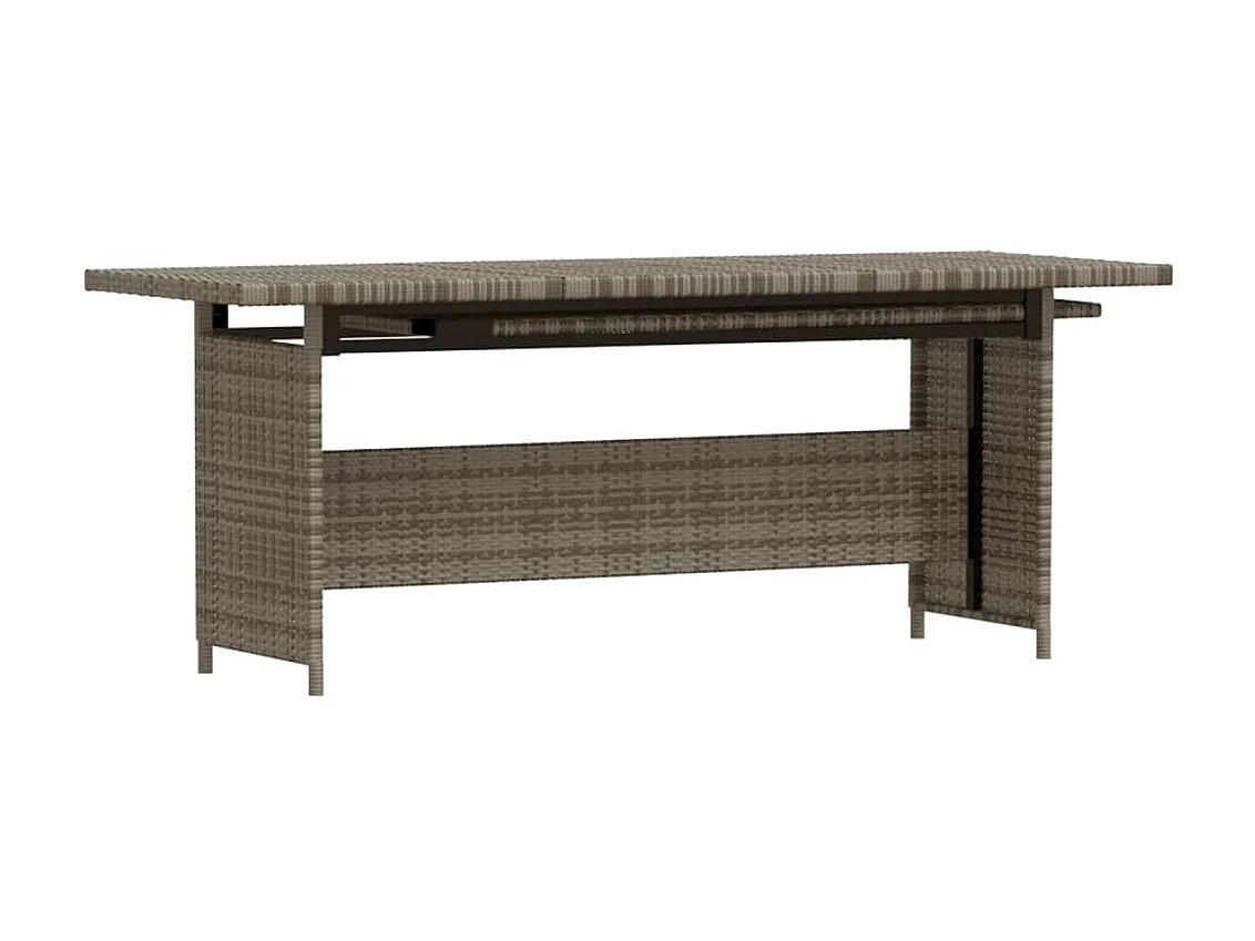 Salon de jardin 3 pcs avec coussins Résine tressée Gris 2