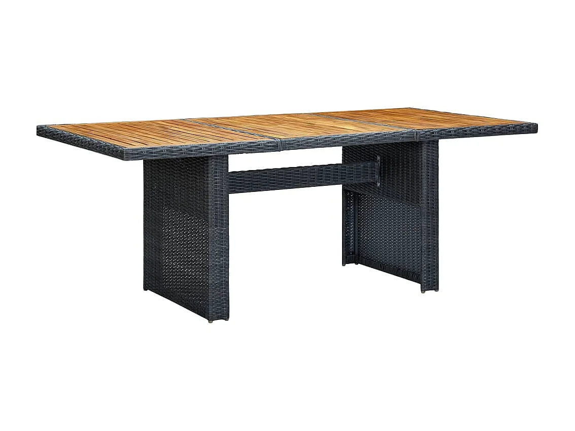 Mobilier à dîner 9 pcs avec coussins Résine tressée Gris foncé 5