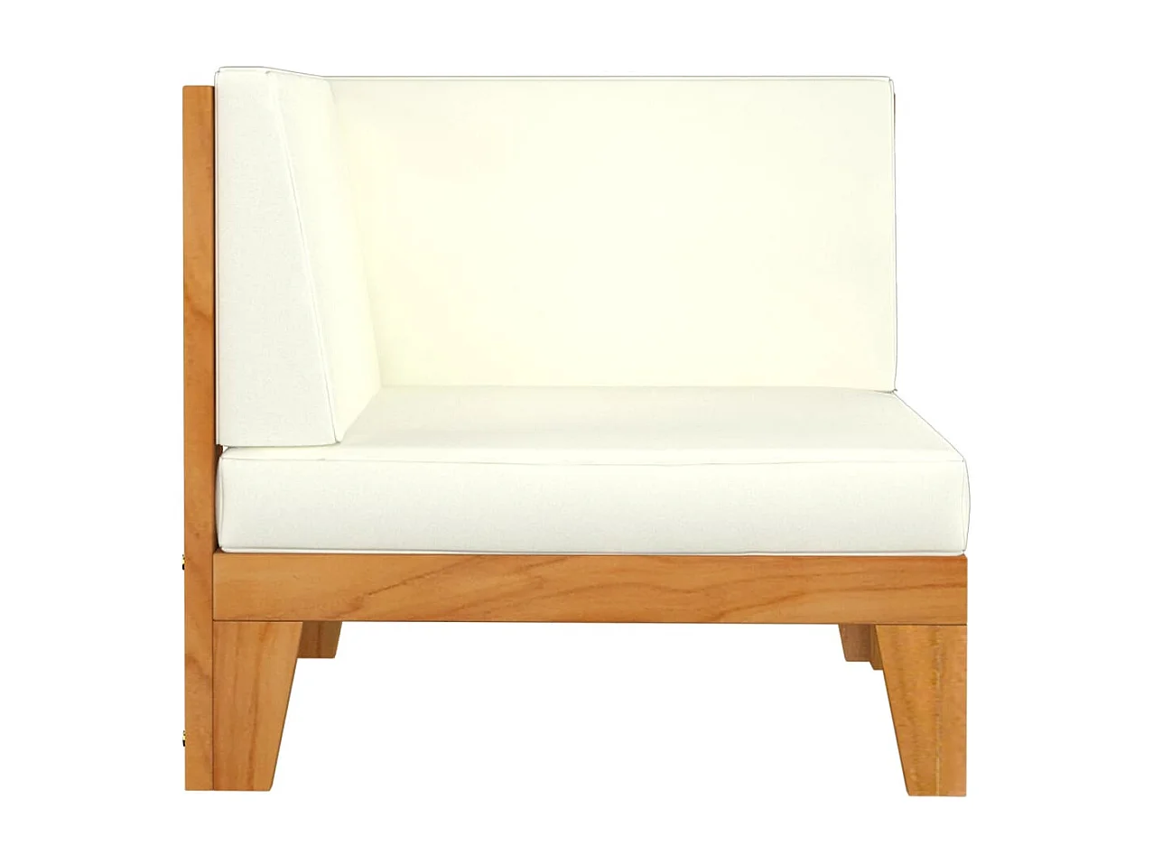 Salon de jardin 7 pcs avec coussins Bois d'acacia solide 13