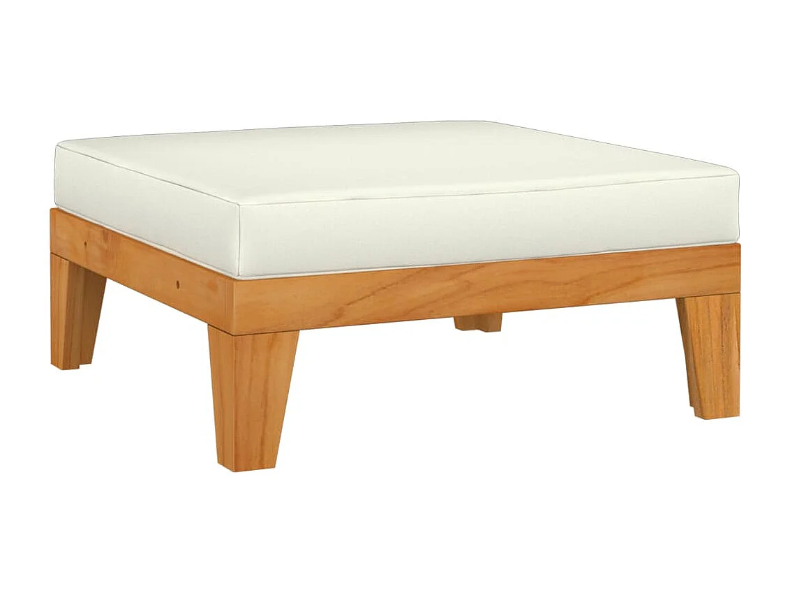 Salon de jardin 7 pcs avec coussins Bois d'acacia solide 13