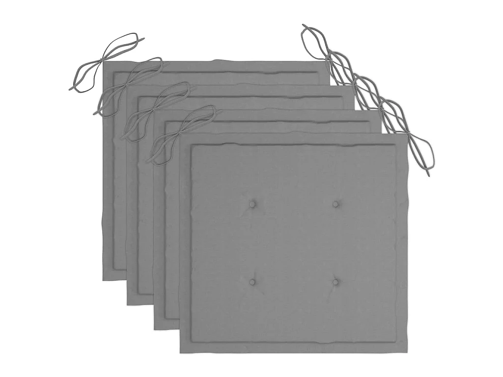 Mobilier à dîner d'extérieur pliable 5 pcs avec coussins Bambou 26