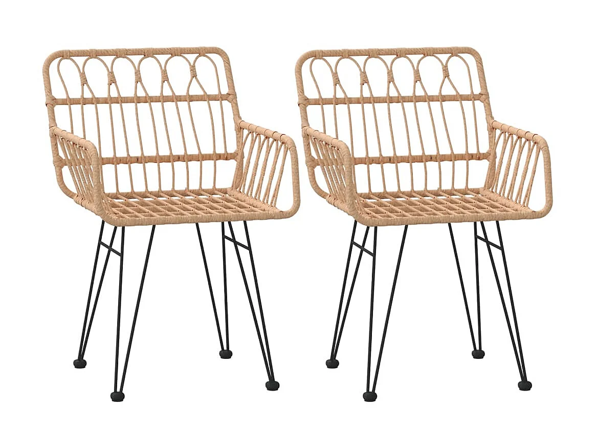 Ensemble de salle à manger de jardin 3 pcs Résine tressée