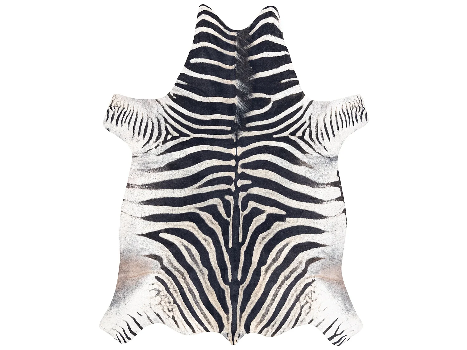 Dywan Sztuczna Skóra Bydlęca, Zebra G5128-1 Biało-czarna skórka 180x220 cm