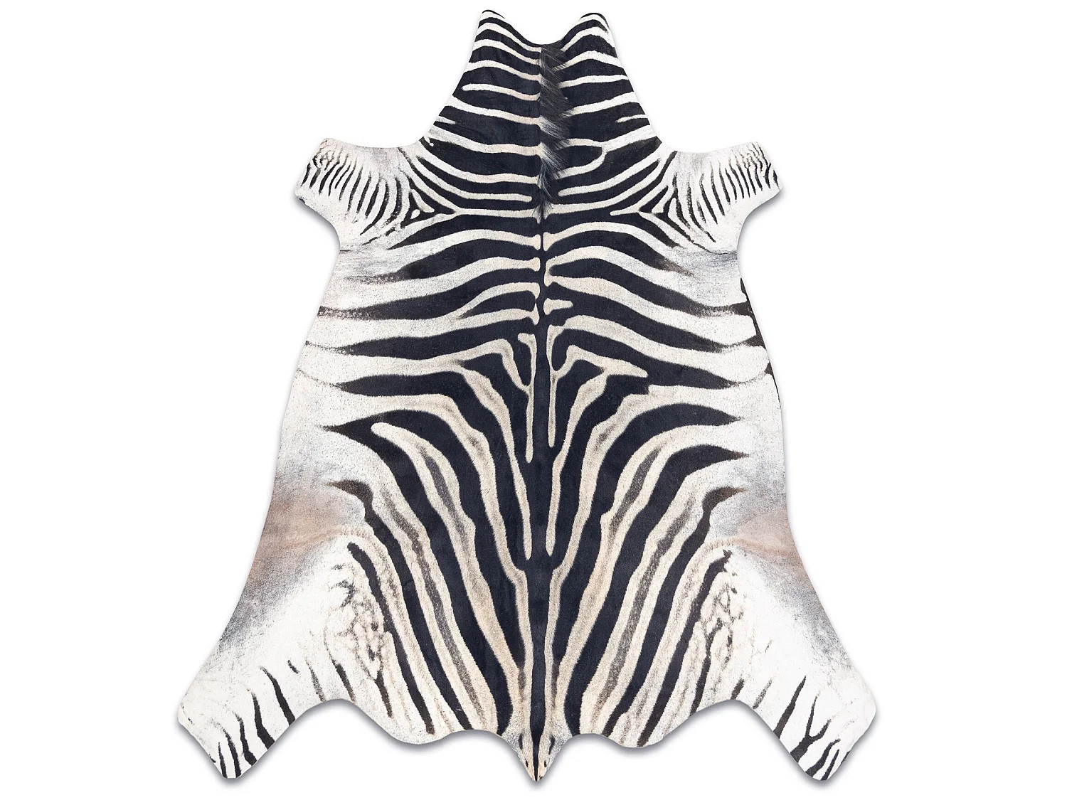 Dywan Sztuczna Skóra Bydlęca, Zebra G5128-1 Biało-czarna skórka 180x220 cm
