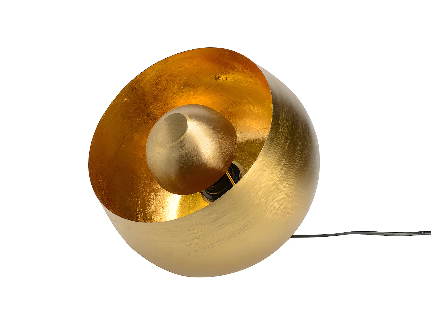 Lampe table Samuel dorée moyen modèle  E 27 25 W