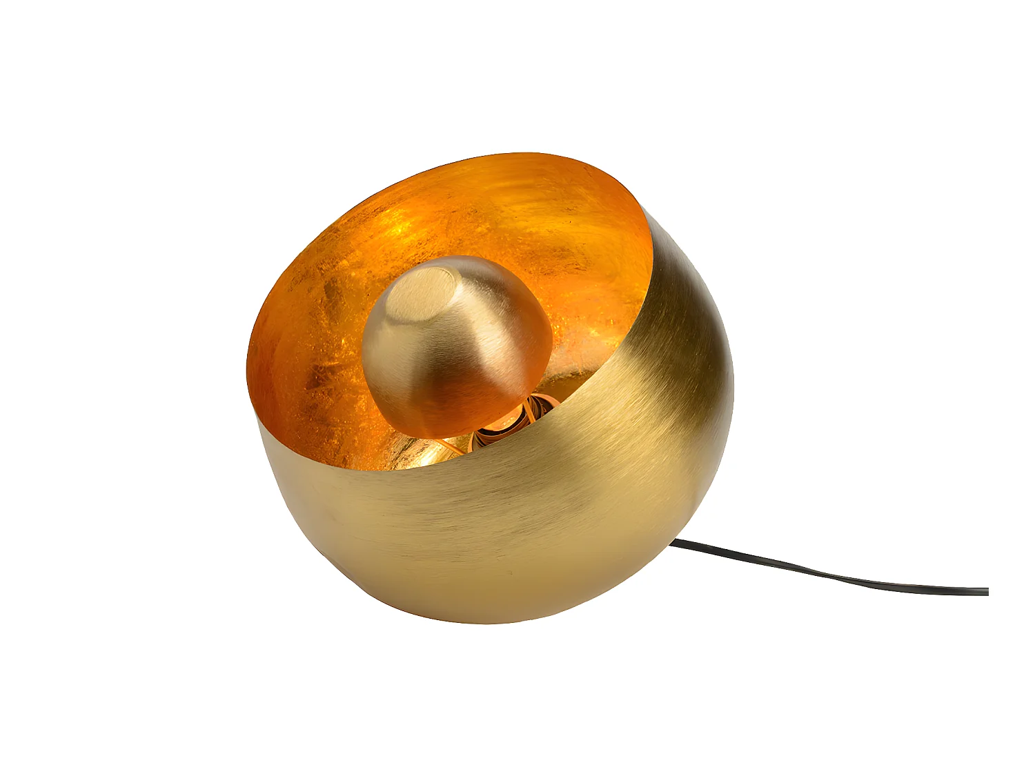 Lampe table Samuel dorée moyen modèle  E 27 25 W
