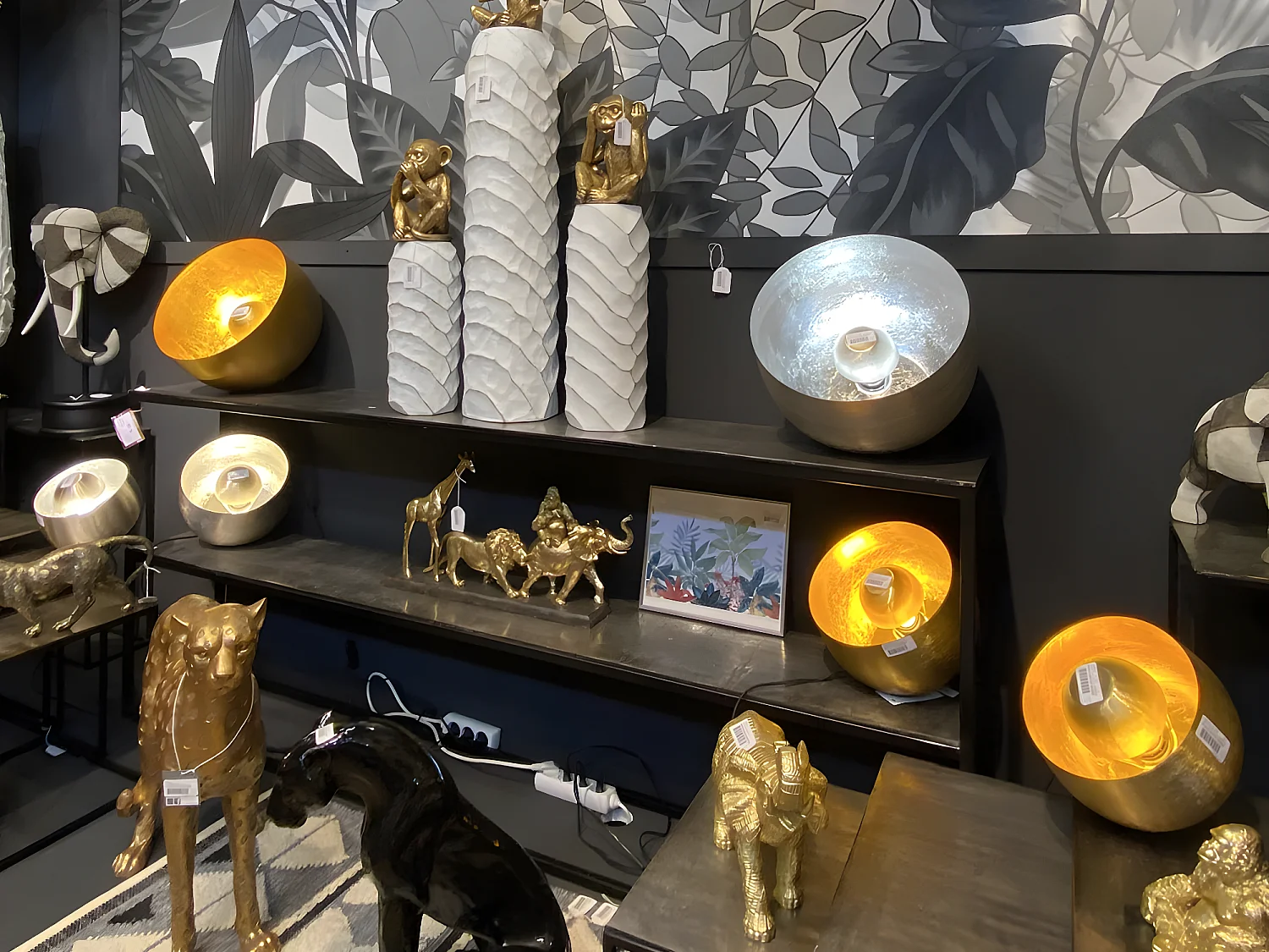 Lampe table Samuel dorée moyen modèle  E 27 25 W