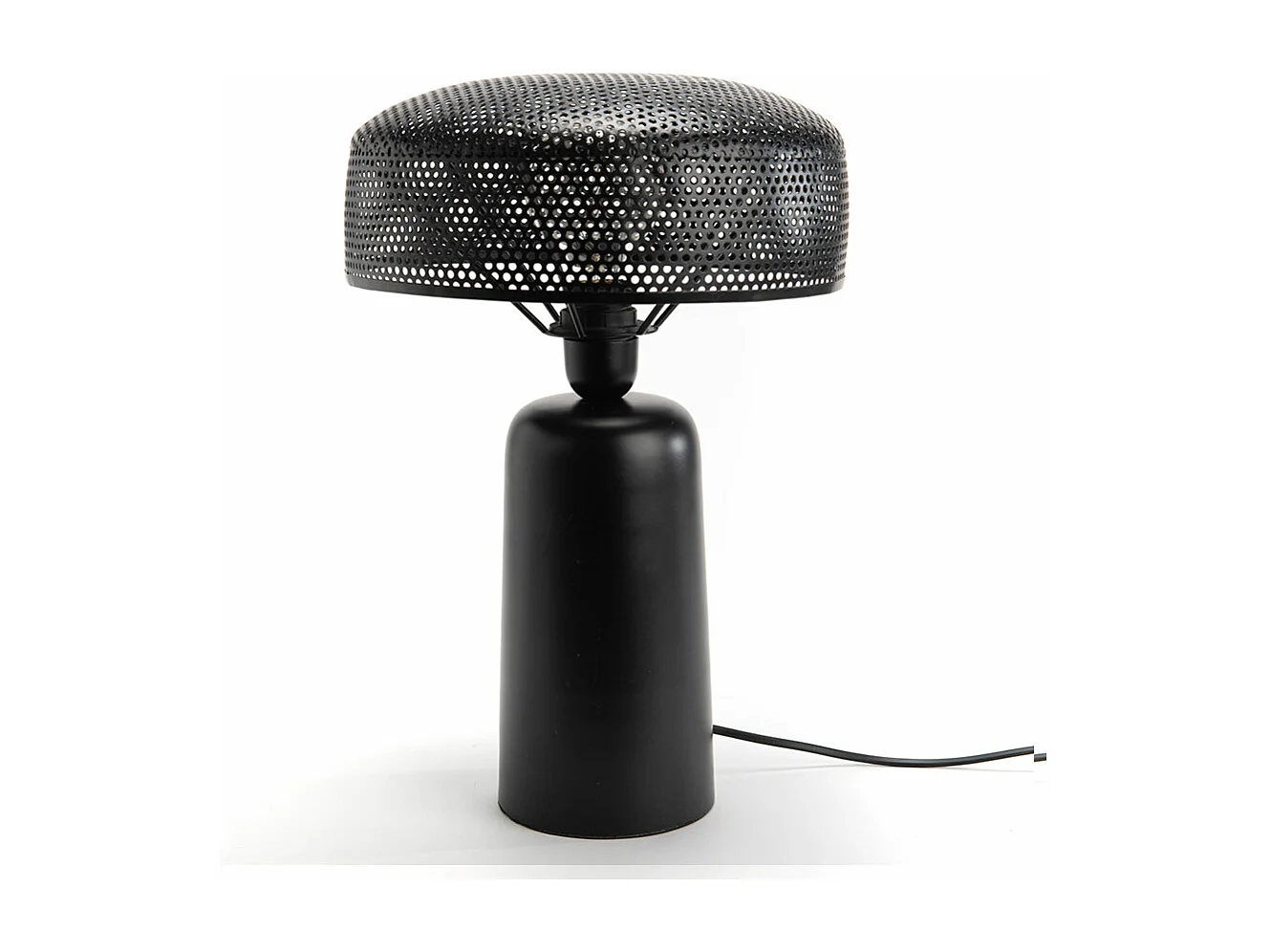 Lampe table AYA H: 41 cm Noire en Métal   - E27_40W