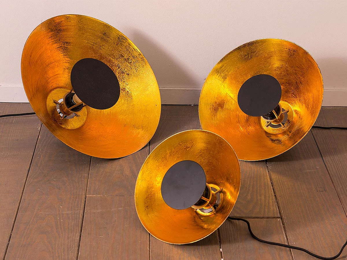 Lampe de table Samy noir/or grand modèle E27_25W