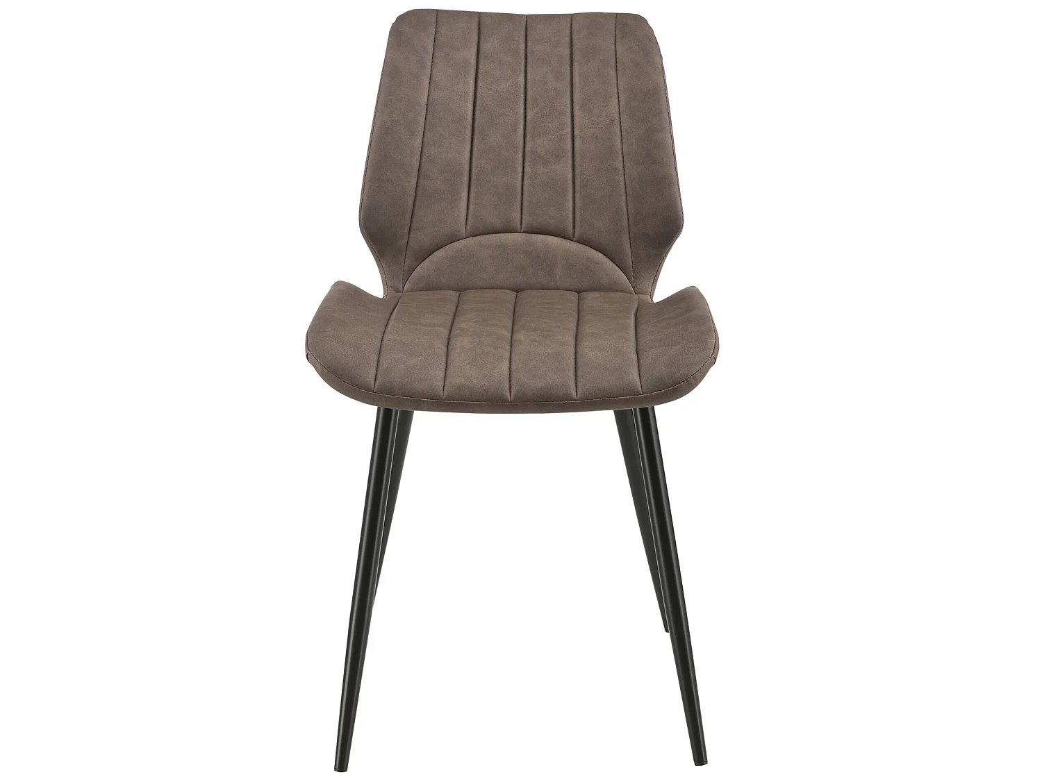 Set de 6 Chaises de Salle à Manger Mendoza Simili PU Métal 77 x 58 x 46 cm Marron Foncé [en.casa]