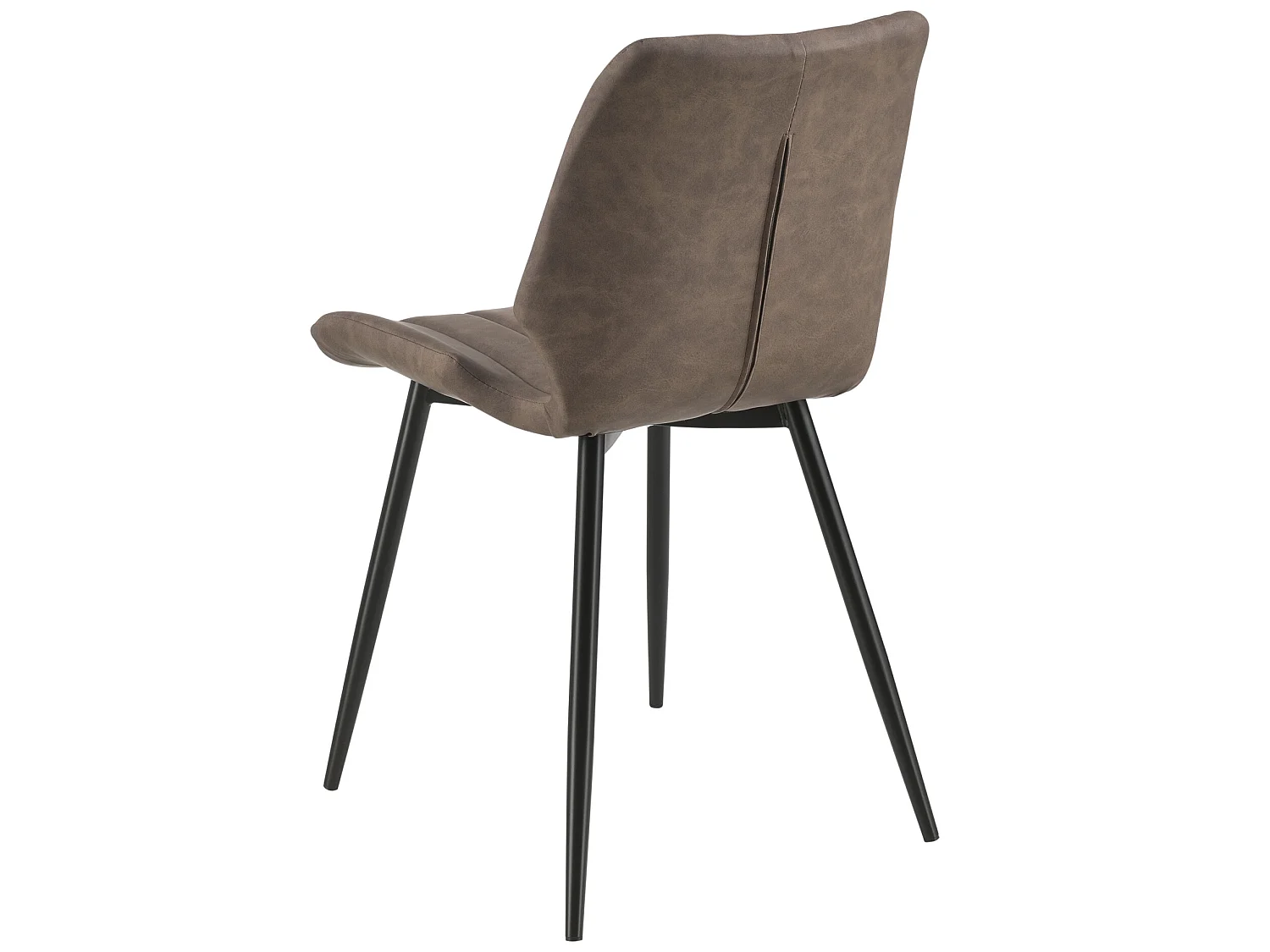 Set de 6 Chaises de Salle à Manger Mendoza Simili PU Métal 77 x 58 x 46 cm Marron Foncé [en.casa]