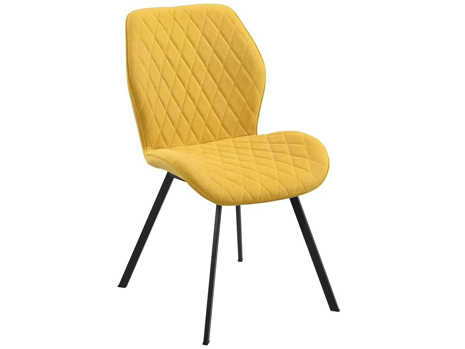 Lot de 2 Chaises de Salle à Manger Sarpsborg 89 x 51 x 64 cm Jaune Moutarde [en.casa]