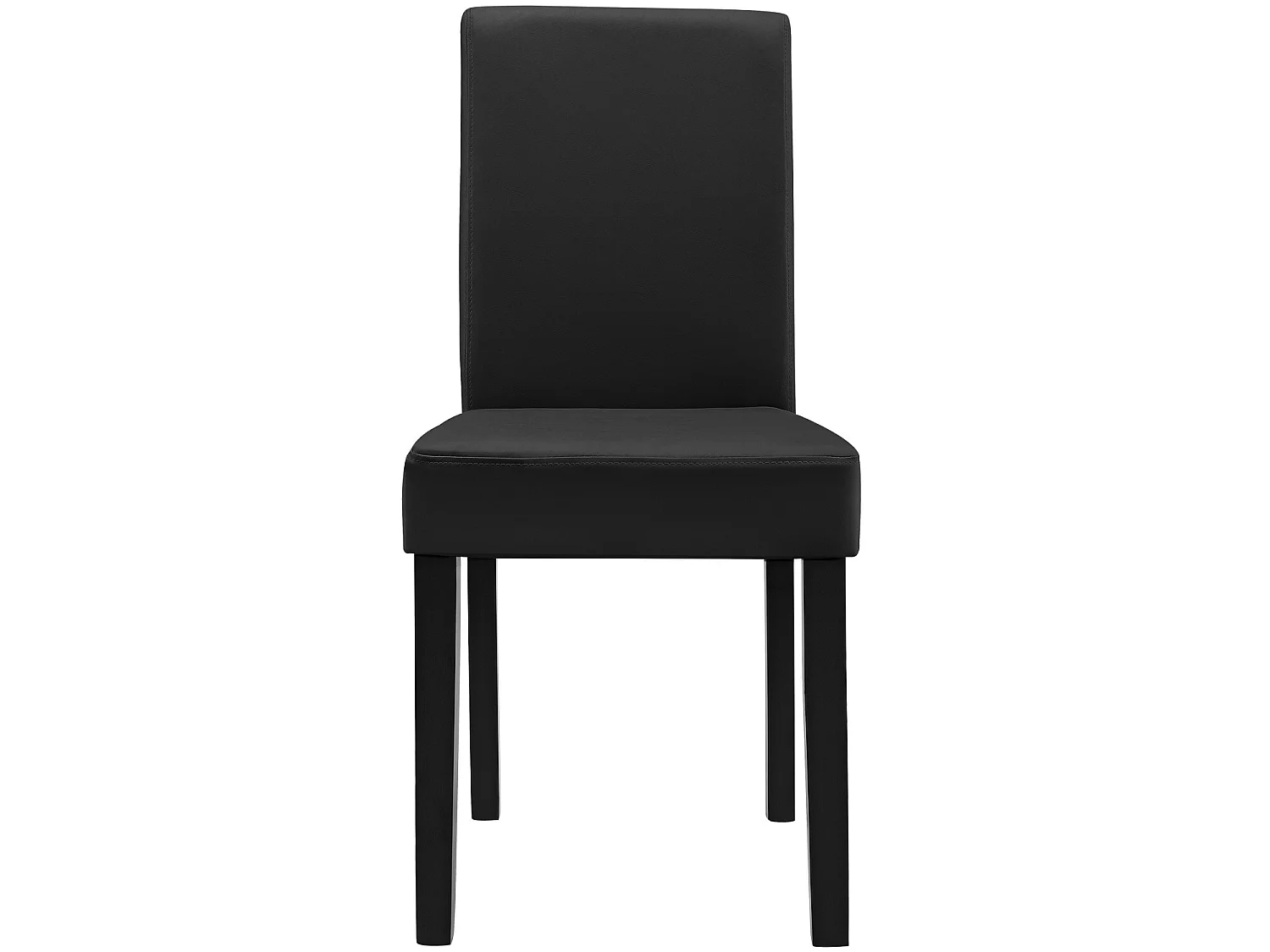 Kit de 6 Chaises Bois Simili 90 x 42 x 48 cm Noir [en.casa]