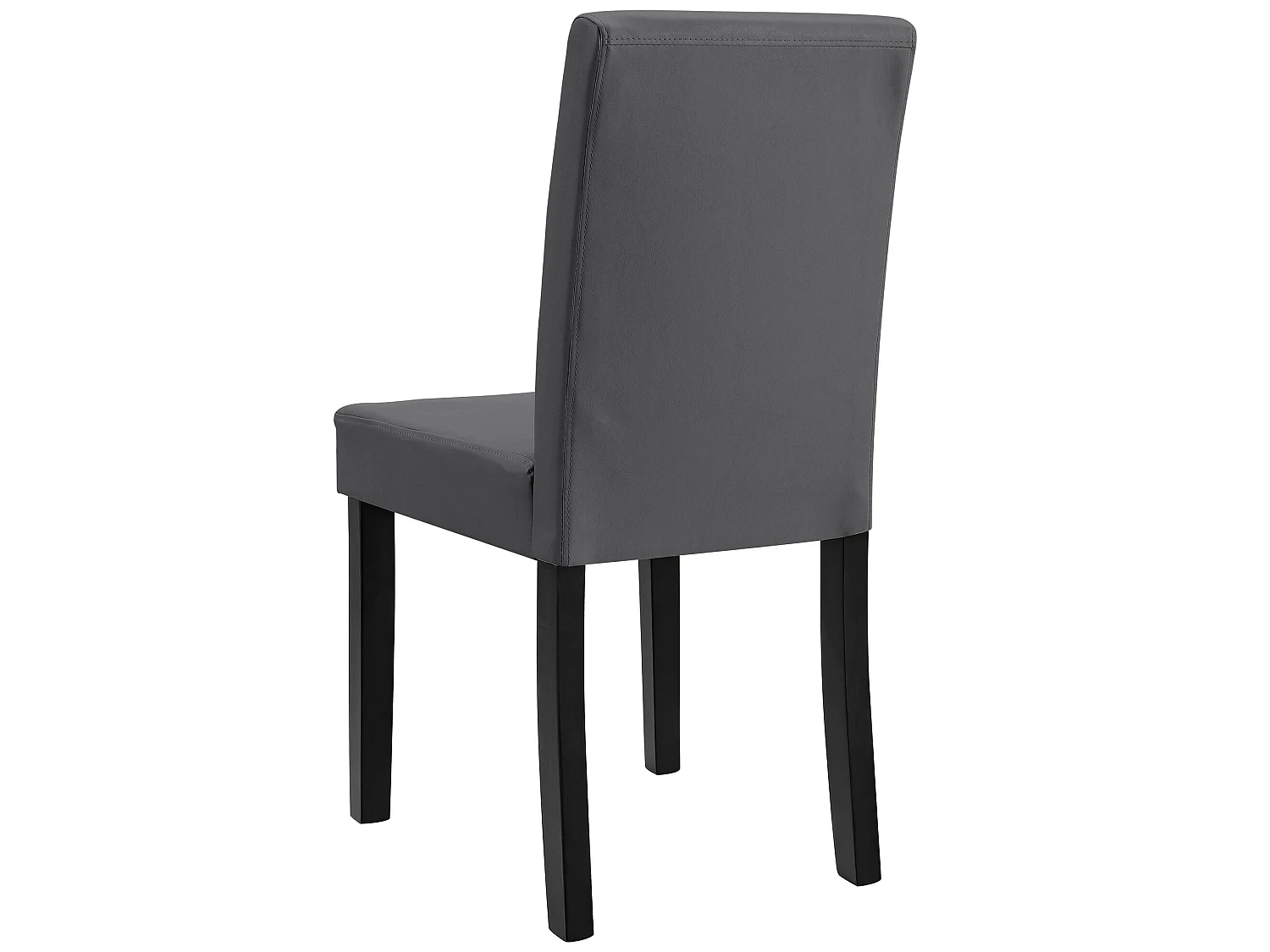 Kit de 2 Chaises Bois Simili 90 x 42 x 48 cm Gris Foncé [en.casa]