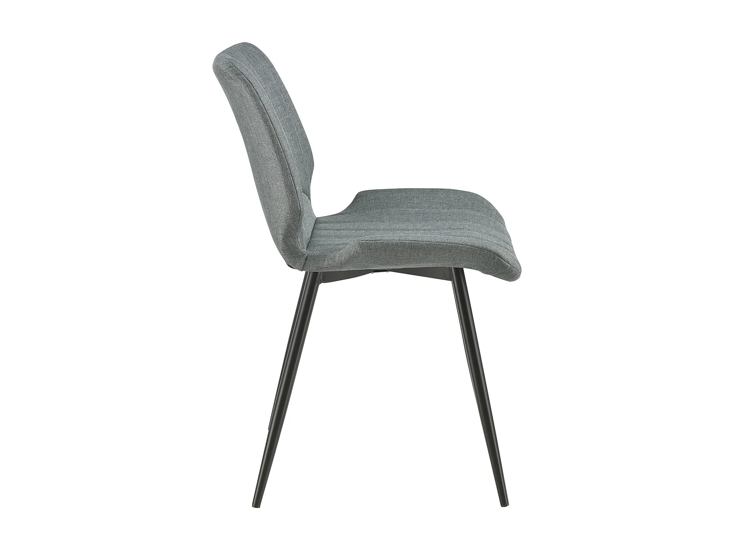 Lot de 2 Chaises de Salle à Manger Mendoza Textile Gris foncé [en.casa]