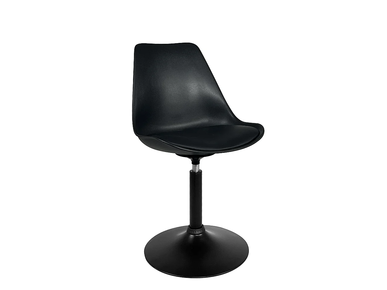 Lot 2 chaises pivotantes design vintage NOSA noir