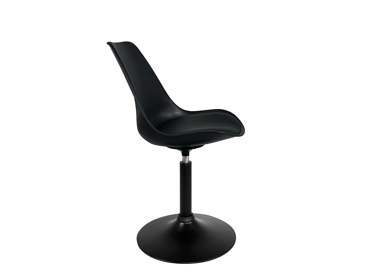 Lot 2 chaises pivotantes design vintage NOSA noir