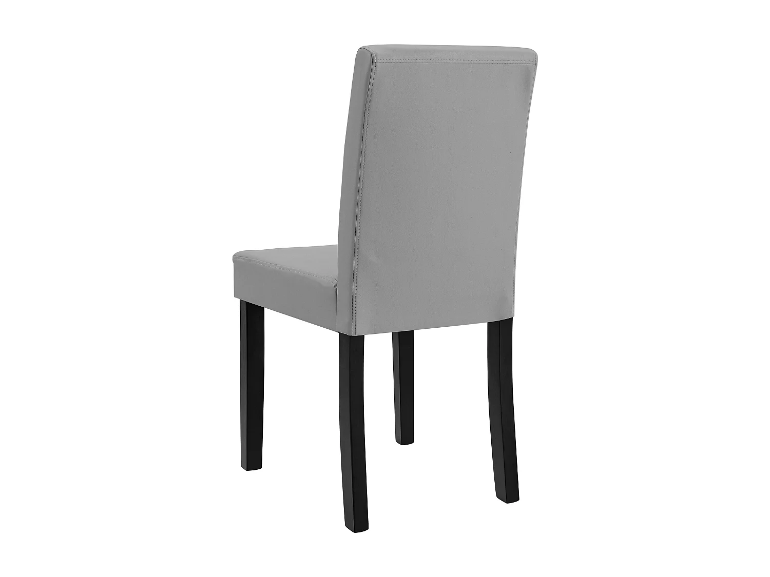 Kit de 2 Chaises Bois Simili 90 x 42 x 48 cm Gris Clair [en.casa]