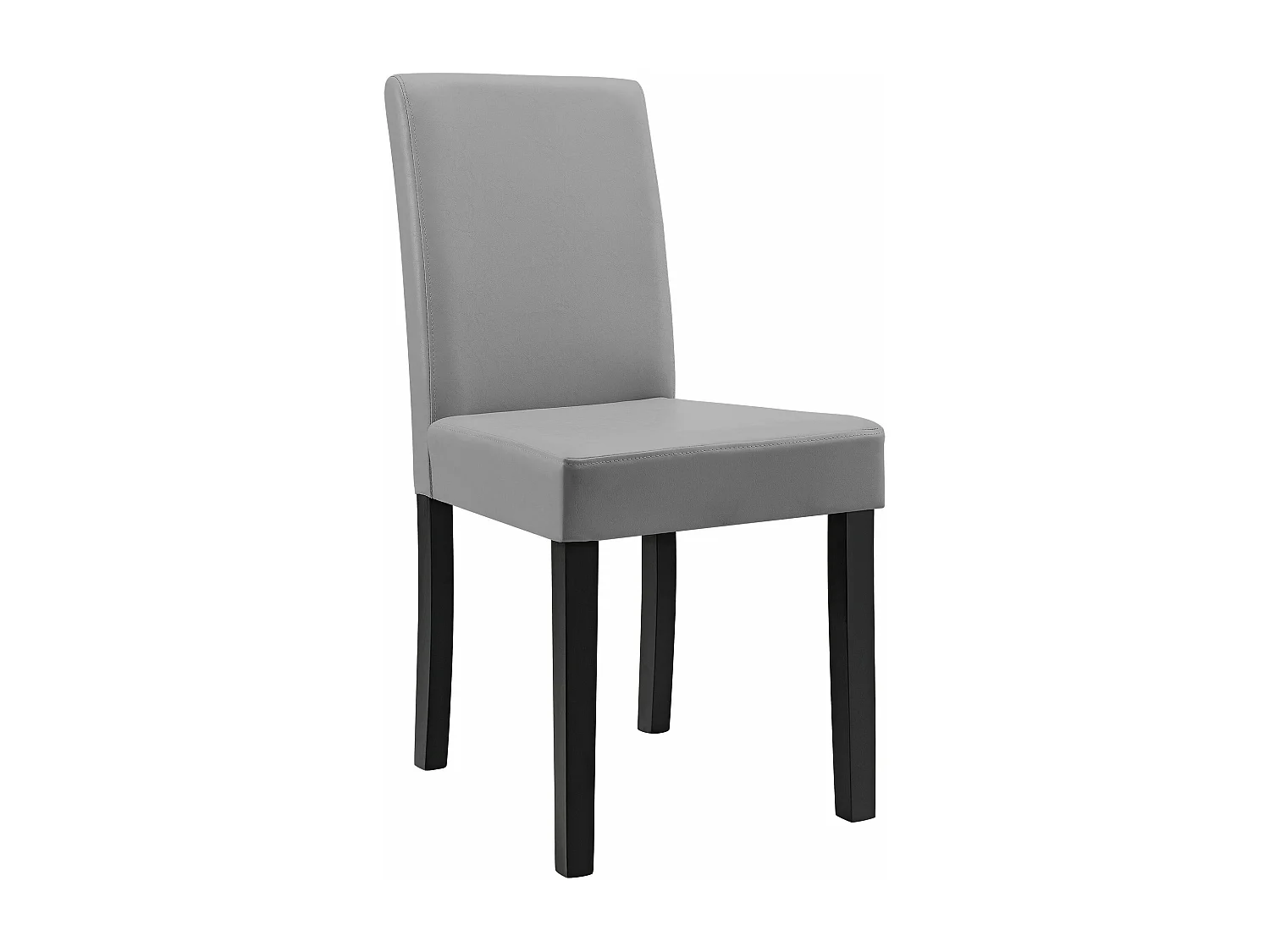 Kit de 2 Chaises Bois Simili 90 x 42 x 48 cm Gris Clair [en.casa]