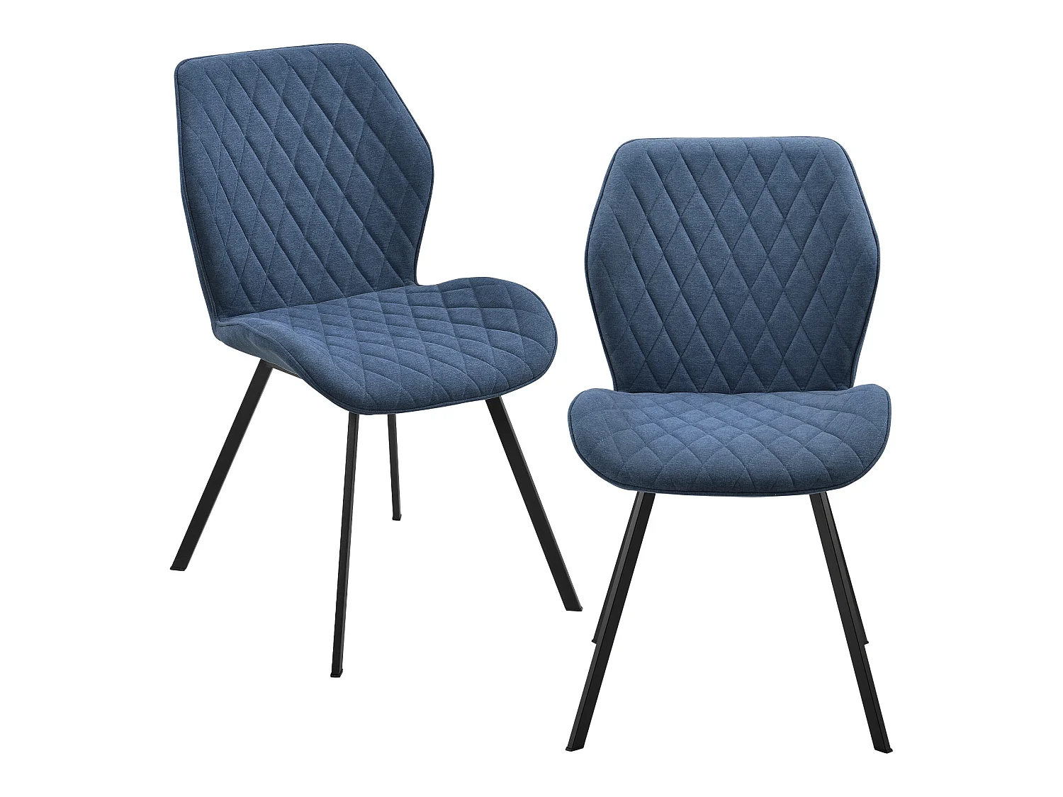 Lot de 2 Chaises de Salle à Manger Sarpsborg 89 x 51 x 64 cm Bleu Foncé [en.casa]