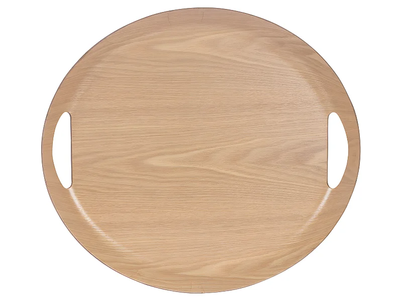 Plateau ovale 46x41 cm naturel