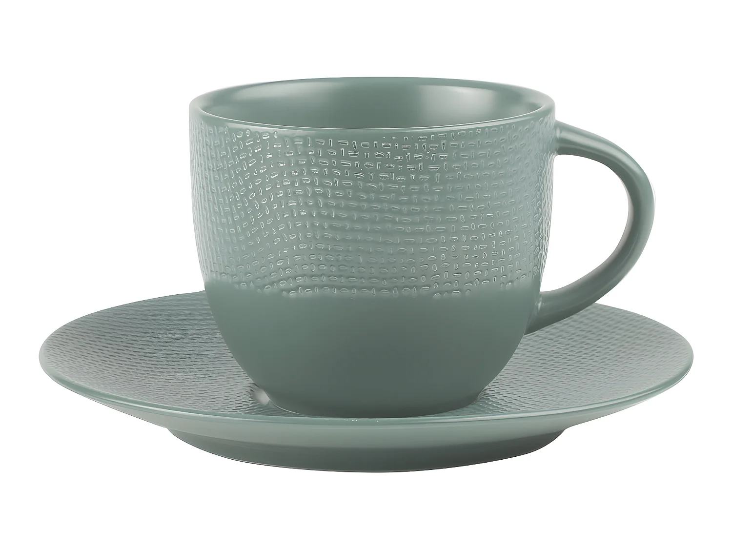 Tasse à thé et sous-tasse à Vésuvio bleu 22 cl (lot de 6)