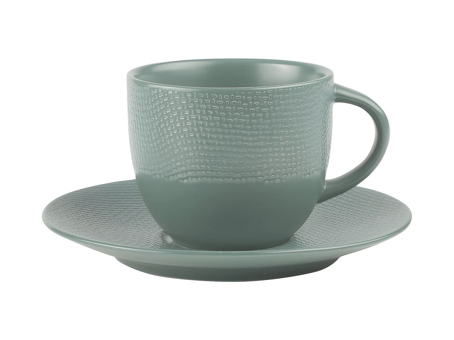 Tasse à thé et sous-tasse à Vésuvio bleu 22 cl (lot de 6)
