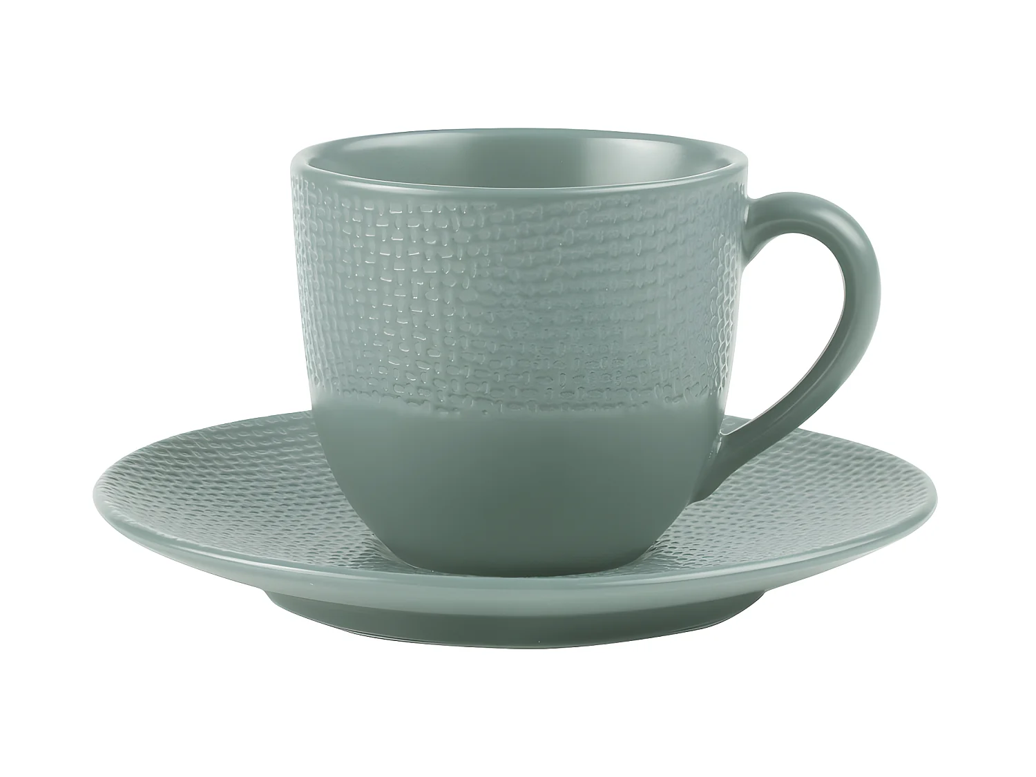 Tasse à café et sous-tasse Vésuvio bleu 12 cl (lot de 6)