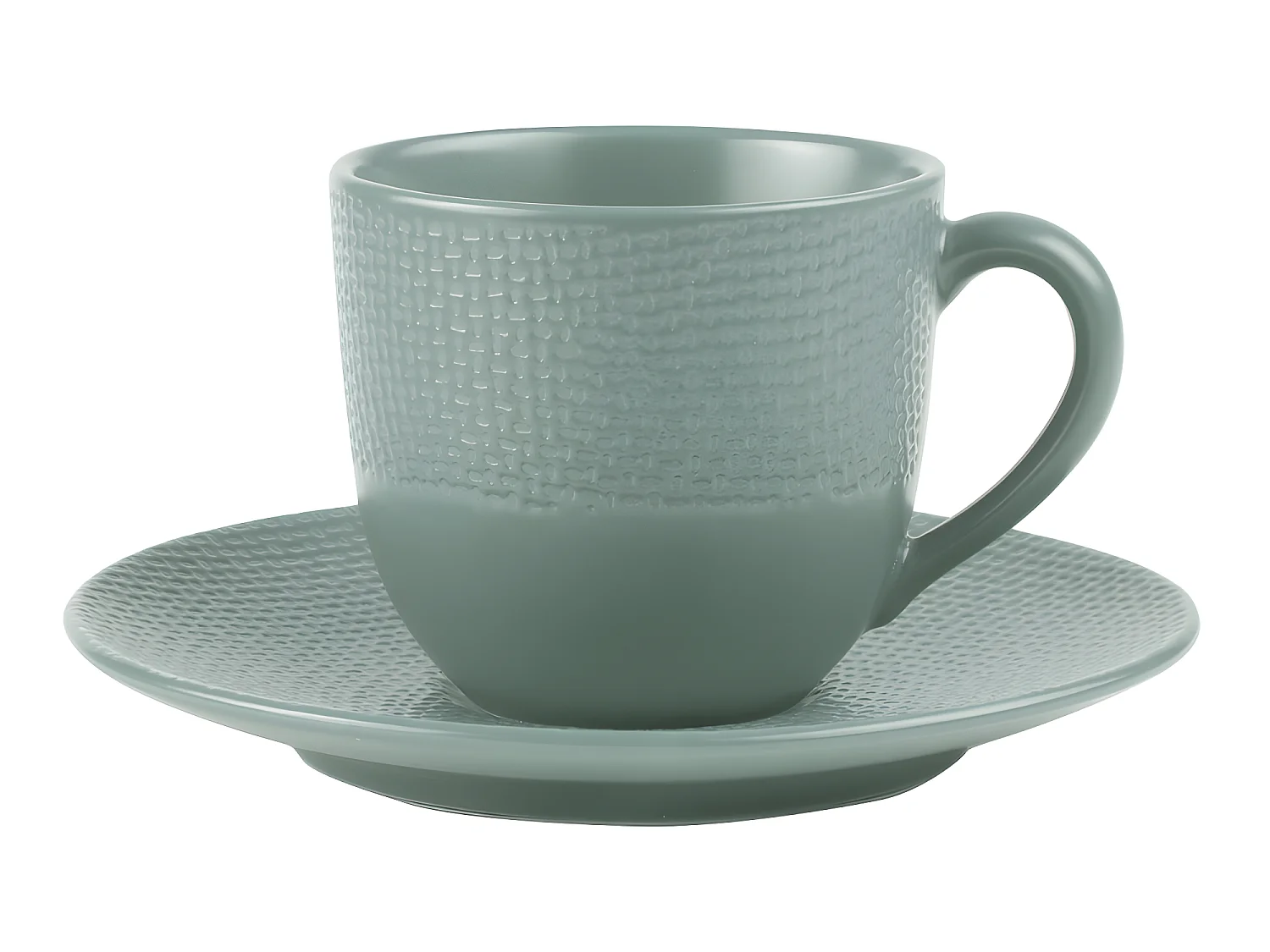 Tasse à café et sous-tasse Vésuvio bleu 12 cl (lot de 6)