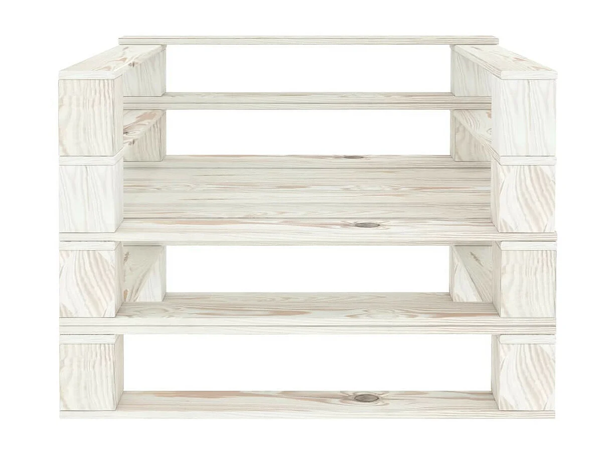 Fauteuil palette de jardin Bois Blanc