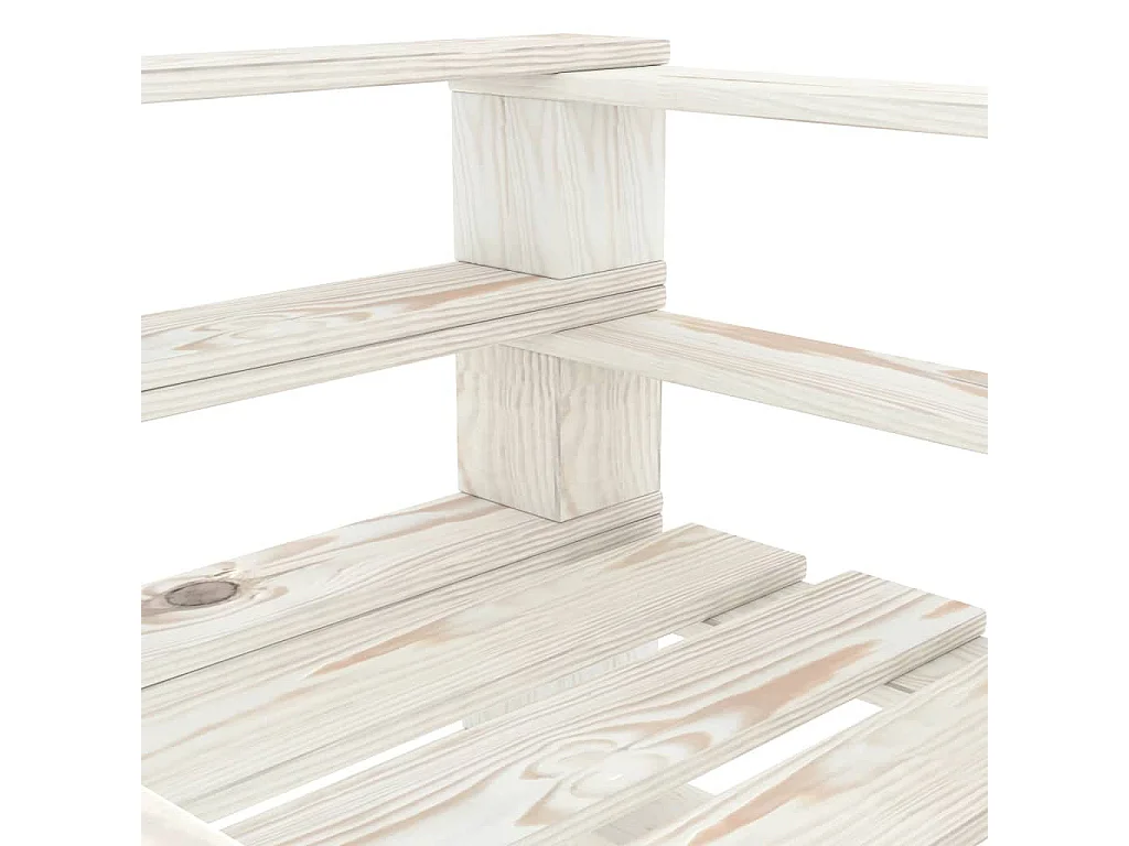 Fauteuil palette de jardin Bois Blanc