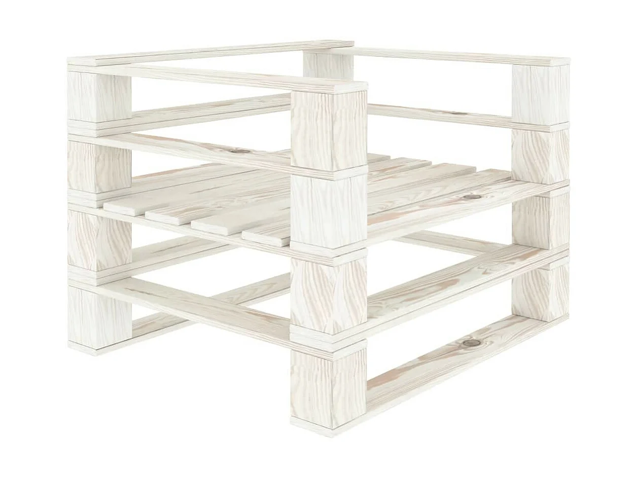 Fauteuil palette de jardin Bois Blanc