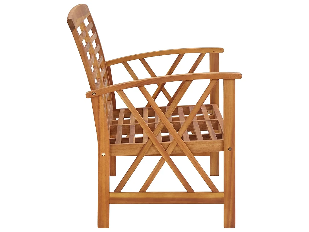 Banc de jardin 119cm Bois d'acacia solide